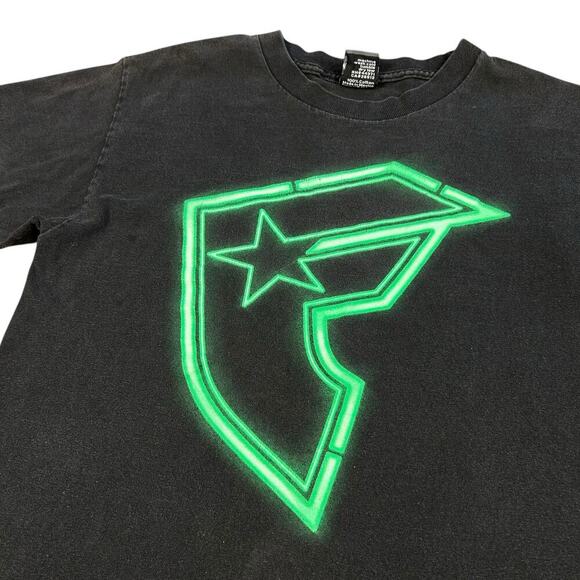 Famous Stars & Straps Y2K Vintage Neon Logo T-shirt - Picture 2 of 2